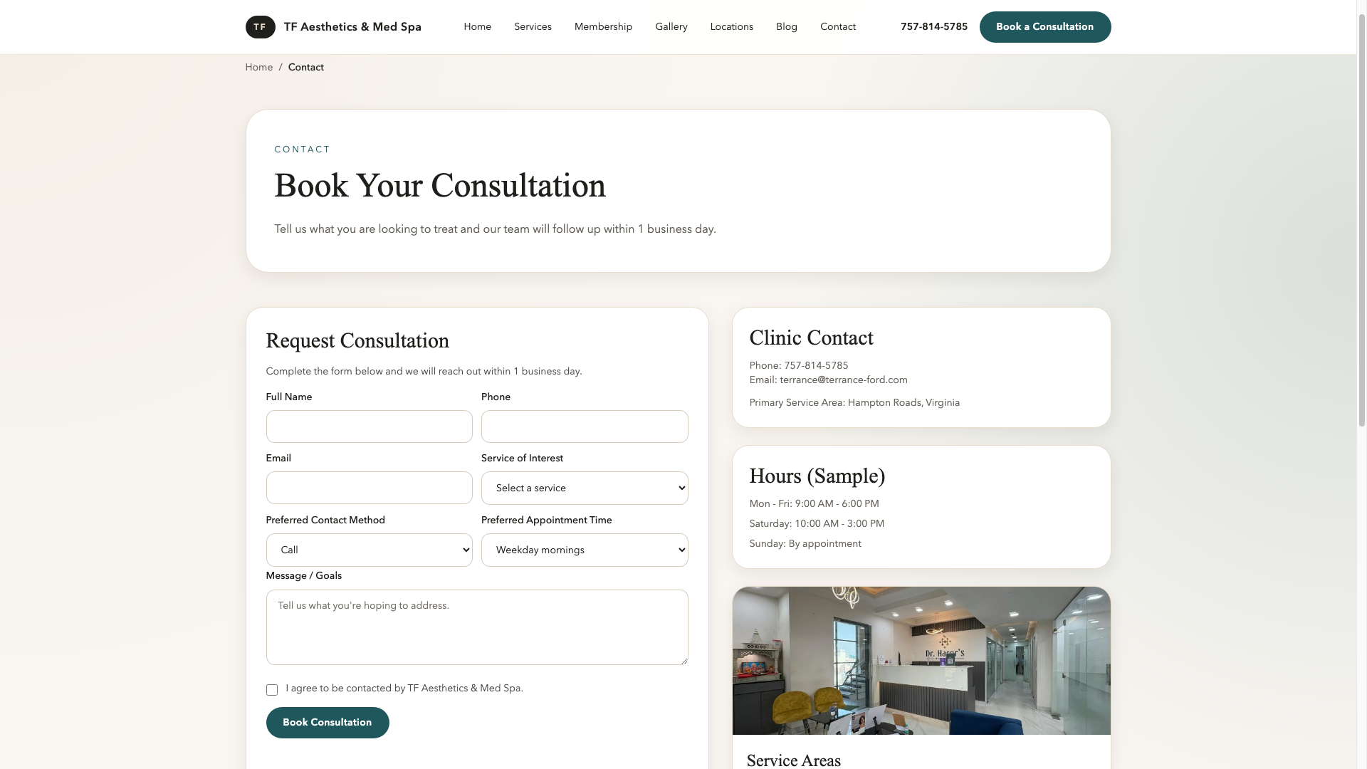 Medical Spa Clinic Concept