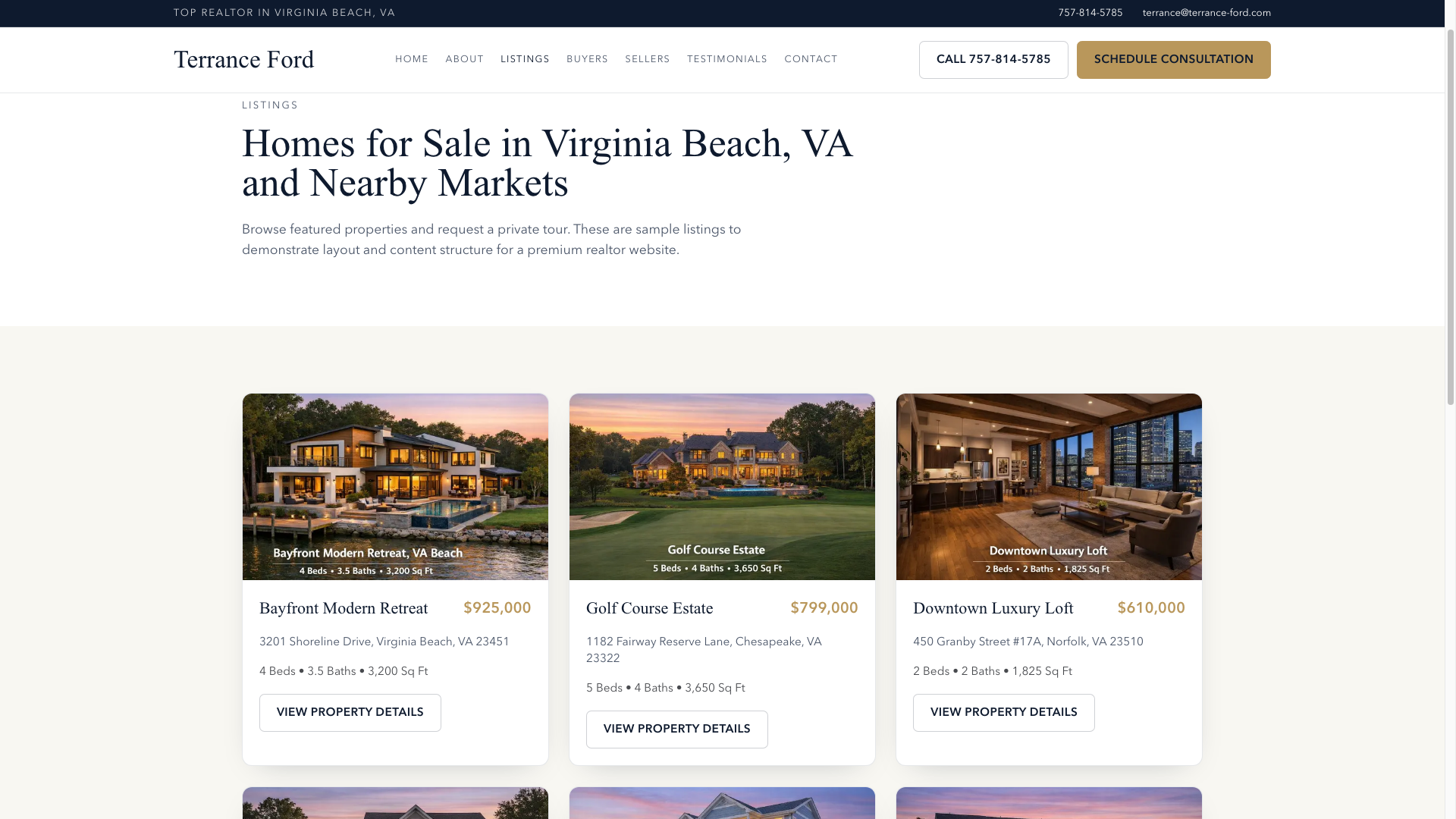 Solo Realtor Concept