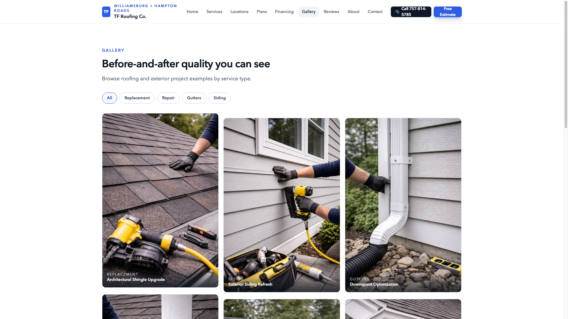 Roofing Company Concept